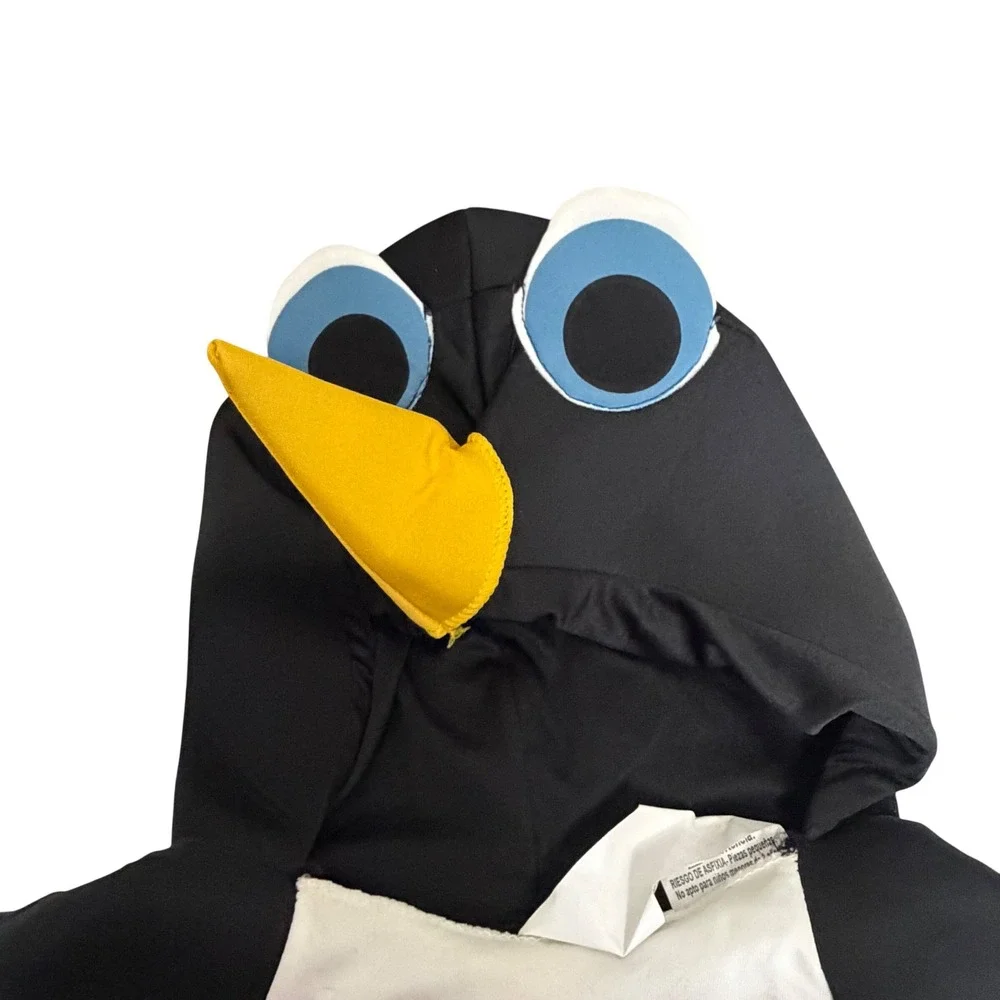 Rasta Imposta Penguin Costume Kids Sizes 4-6X Tunic with Attached Head & Feet